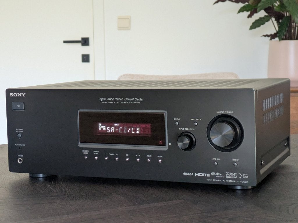 Sony STR-DG520, surround receiver met HDMI + microfoon, Gebruikt, Ophalen of Verzenden, 60 tot 120 watt, Sony