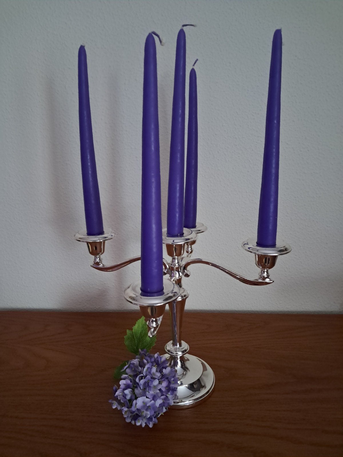Prachtige klassieke verzilverde 5-armige kandelabers., Antiek en Kunst, Antiek | Kandelaars, Ophalen of Verzenden