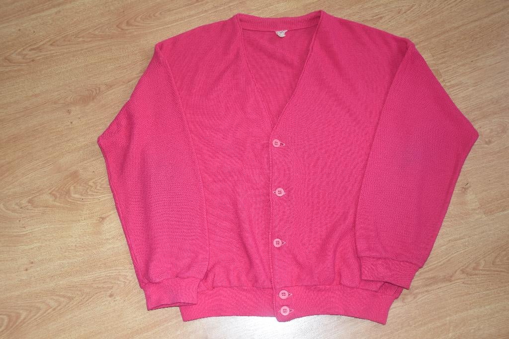 Leuk fuchsia roze zomers vest maat XL, Verzenden, Gedragen, Maat 46/48 (XL) of groter, Roze