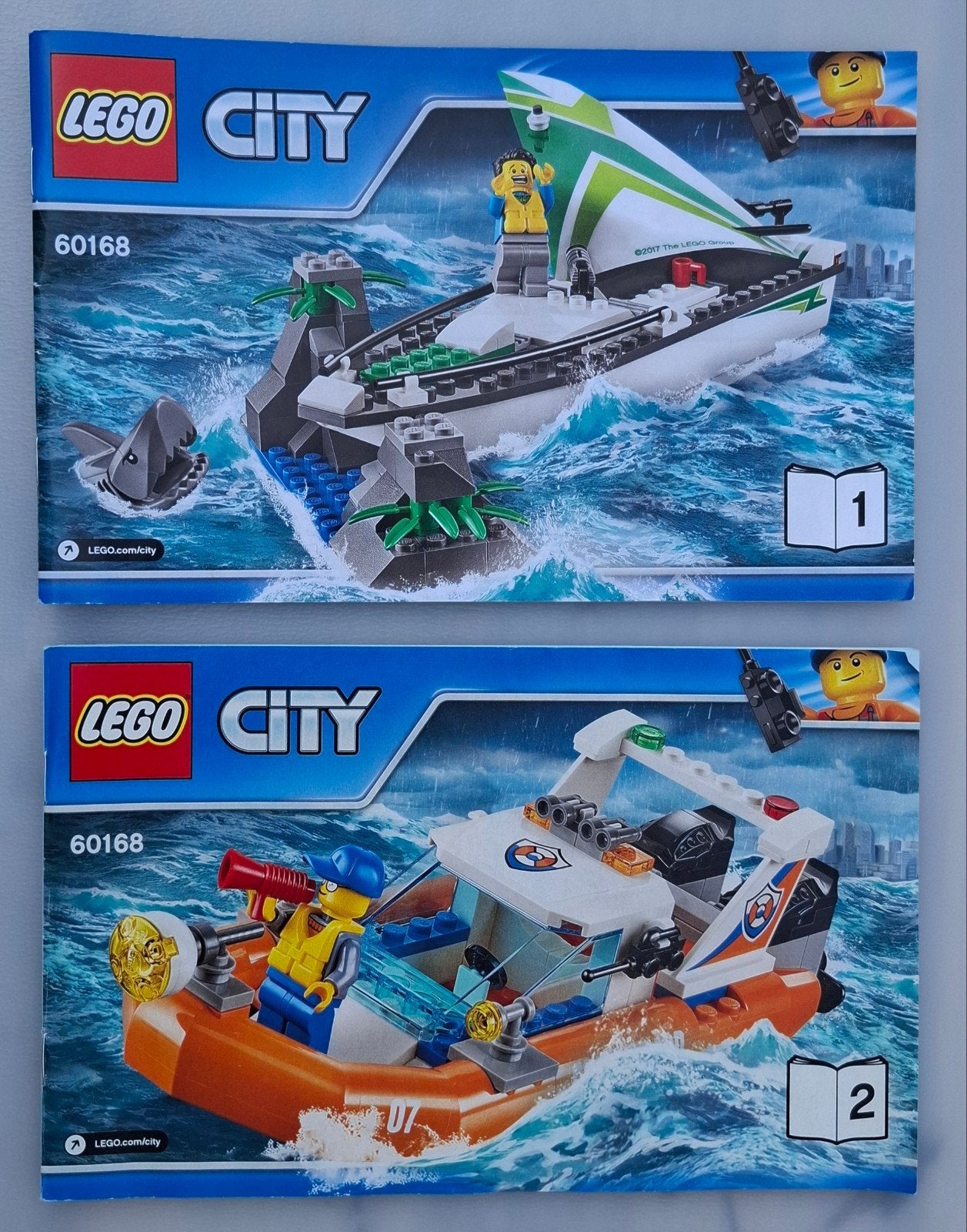 Lego City, reddingsboot / zeilboot, 60168, Ophalen of Verzenden, Zo goed als nieuw