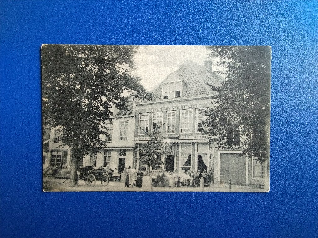 Sluis, Hotel het hof van Brussel. Klf, Verzenden, 1920 tot 1940, Ongelopen, Zeeland