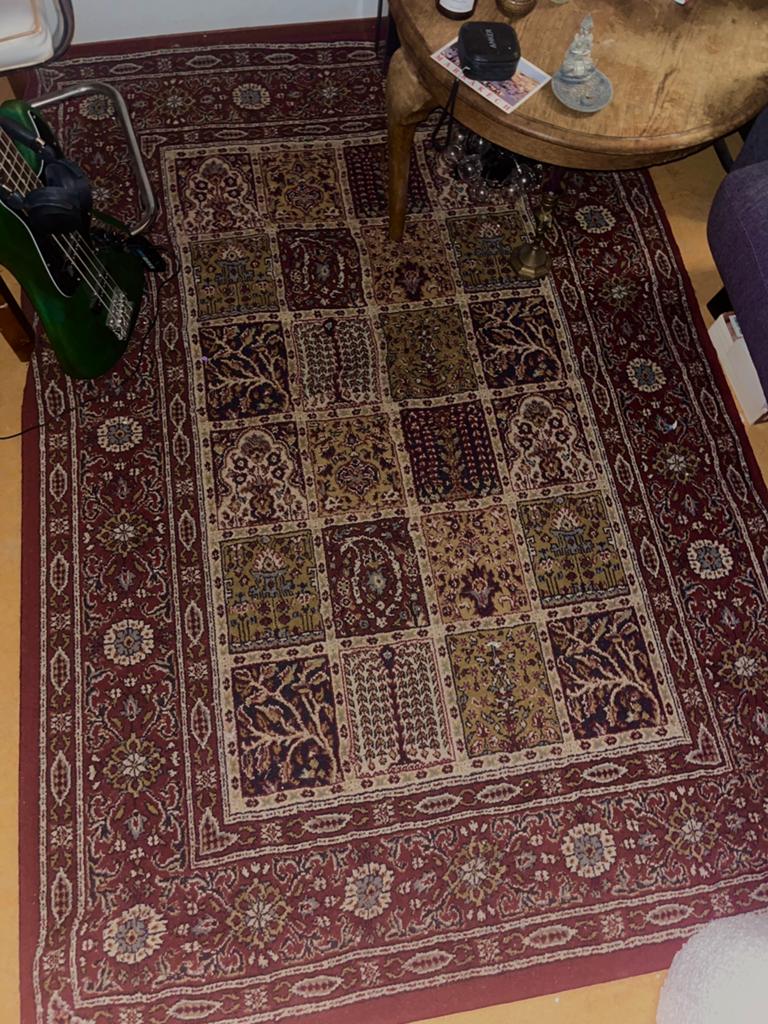 rood Perzisch tapijt  Red Persian Rug, Huis en Inrichting, Stoffering | Tapijten en Kleden, Ophalen, 100 tot 150 cm, Zo goed als nieuw