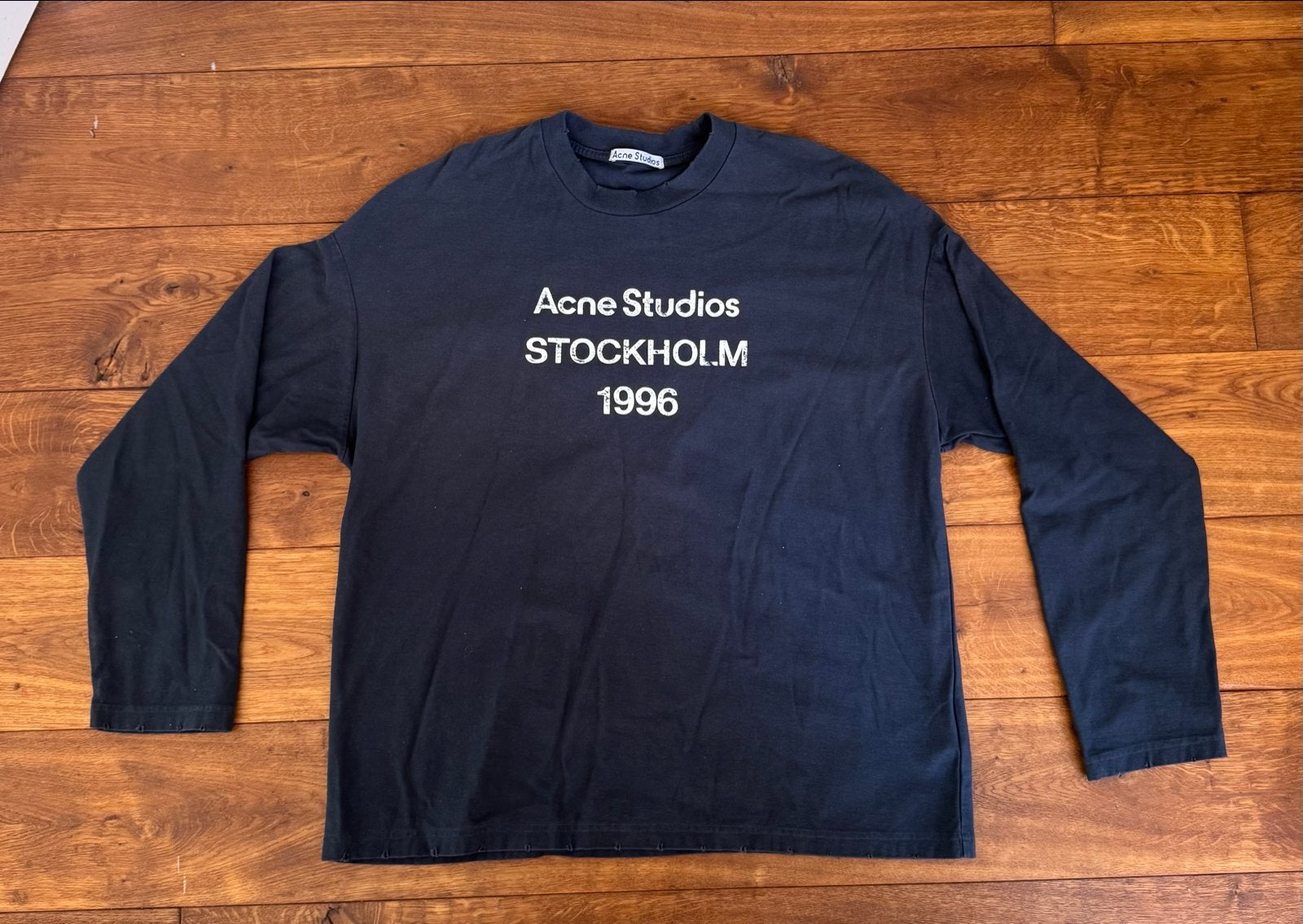 Acne Studios Stockholm 1996 Longsleeve T-shirt, Verzenden, Zo goed als nieuw, Maat 52/54 (L), Blauw