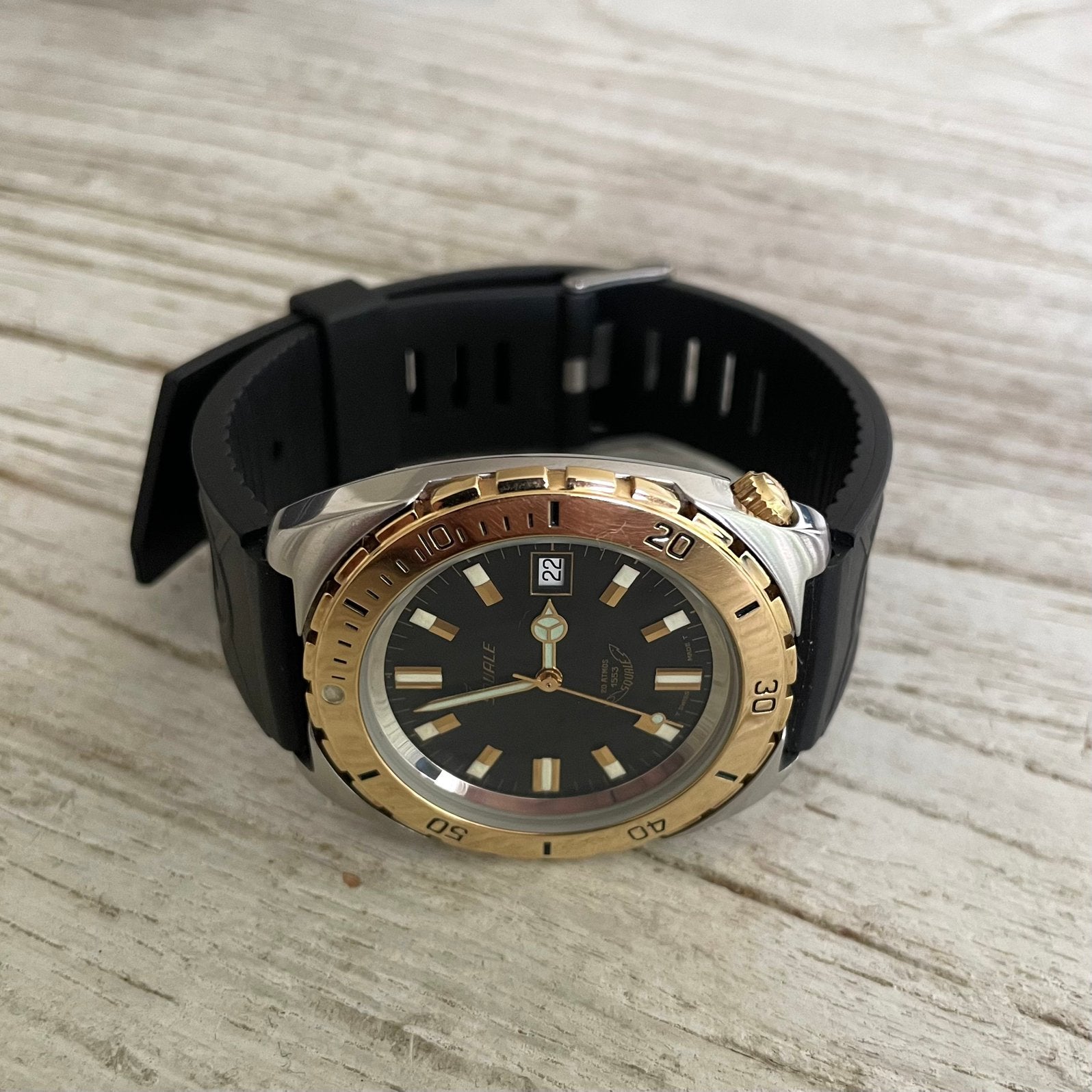 Squale, Sieraden, Tassen en Uiterlijk, Horloges | Heren, Ophalen, Zo goed als nieuw, Staal, Overige merken