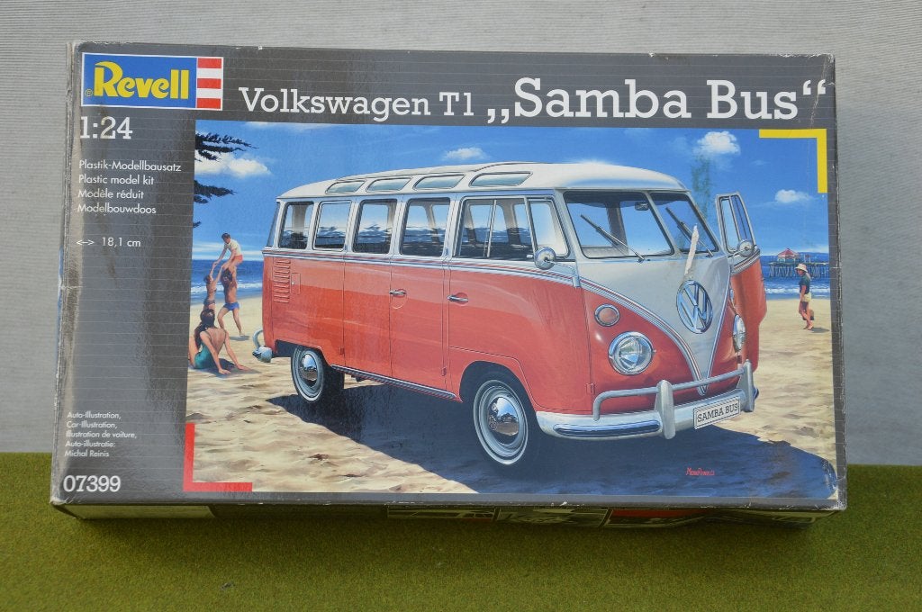 bouwdoos Revell Volkswagen T1 Samba Bus Schaal 1:24, Auto, Revell, Groter dan 1:32, Ophalen of Verzenden