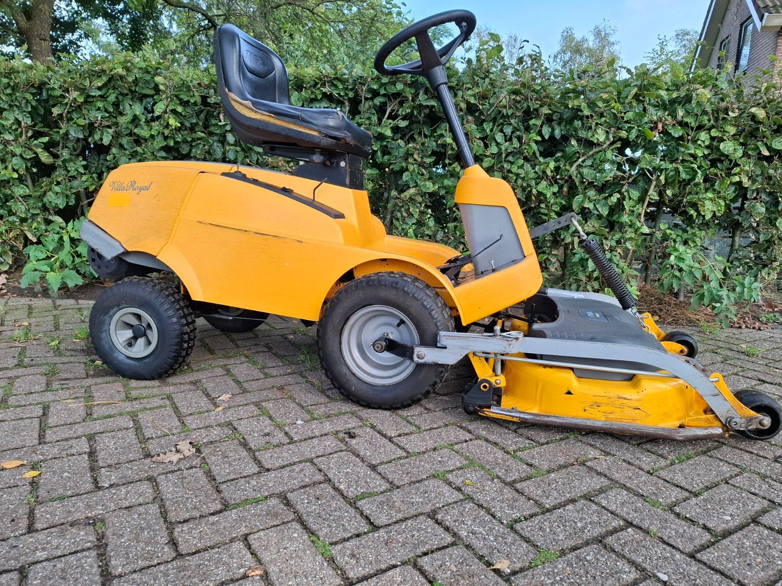 Stiga zitmaaier frontmaaier/Husqvarna frontzitmaaier Rider, Ophalen, Gebruikt, Stiga, Elektrische starter