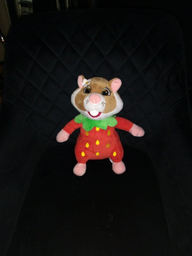 AH hamster aardbei knuffel, Albert Heijn, Overige typen, Ophalen of Verzenden, Zo goed als nieuw