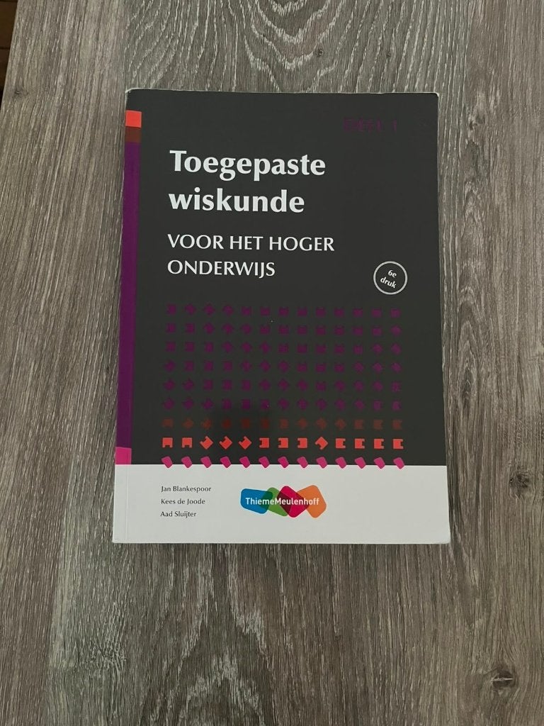 Toegepaste Wiskunde deel 1, Boeken, ThiemeMeulenhoff, Zo goed als nieuw, Beta, HBO