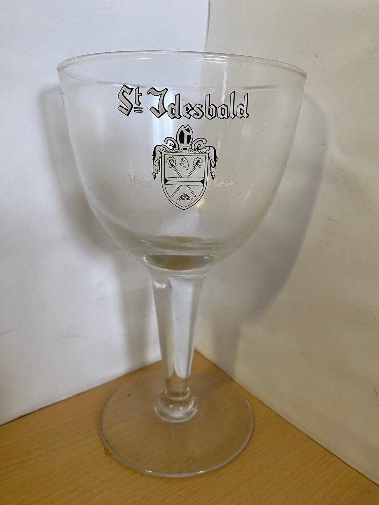 St Idesbald bierglas 33cl Belgisch abdijbier, Ophalen of Verzenden, Zo goed als nieuw, Glas of Glazen, Overige merken