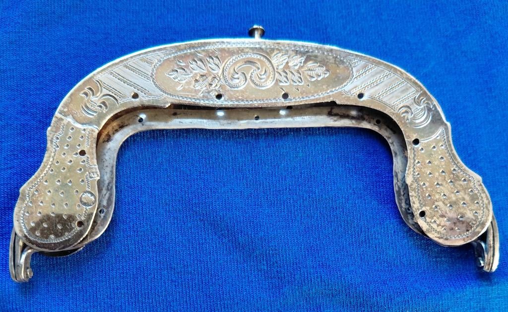 antieke tasbeugel, Verzenden, Zilver