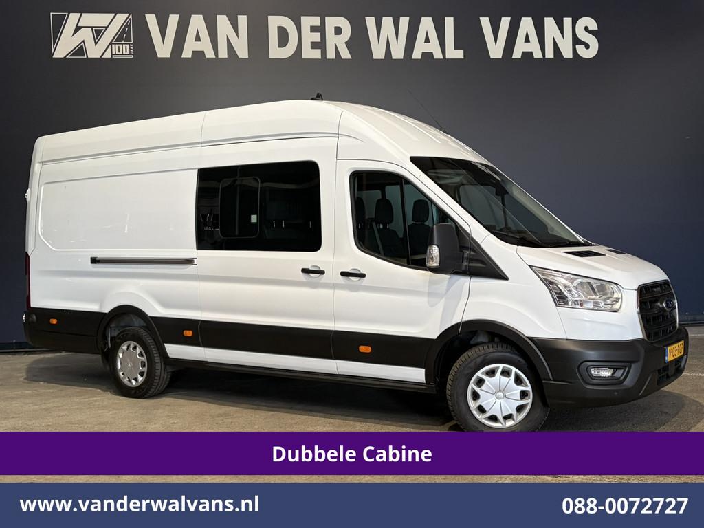 Ford Transit 2.0 TDCI 170pk L4H3 Dubbele Cabine Euro6 Airco, LED verlichting, 4 cilinders, 2800 kg, Wit