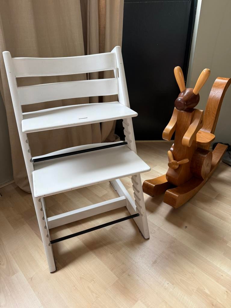 Meegroei Tripp Trapp stoel met beugel., Ophalen, Gebruikt, Meegroeistoel