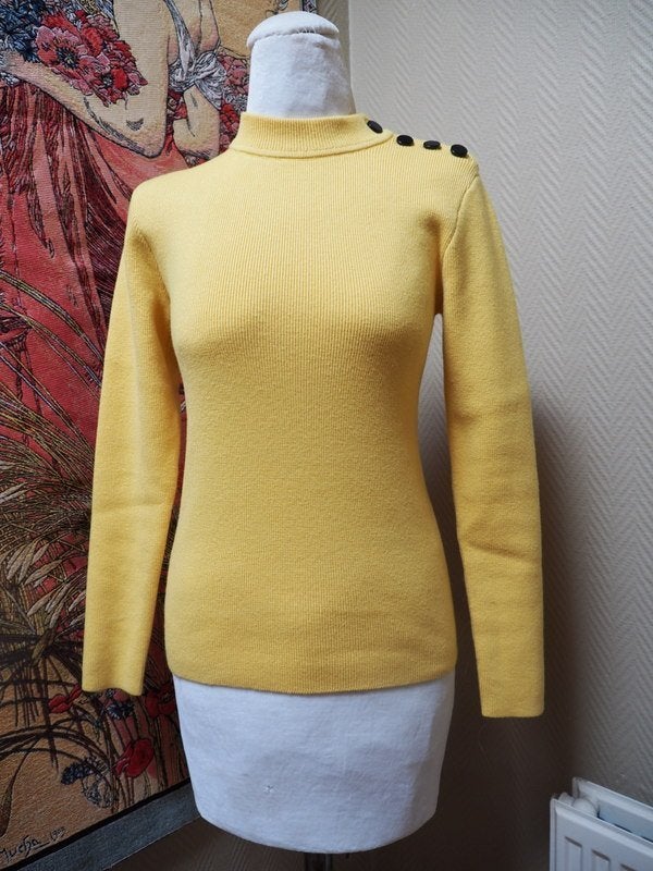 Claudie Pierlot Trui -  Top  - Geel mt xs, Verzenden, Geel, Claudie Pierlot, Zo goed als nieuw