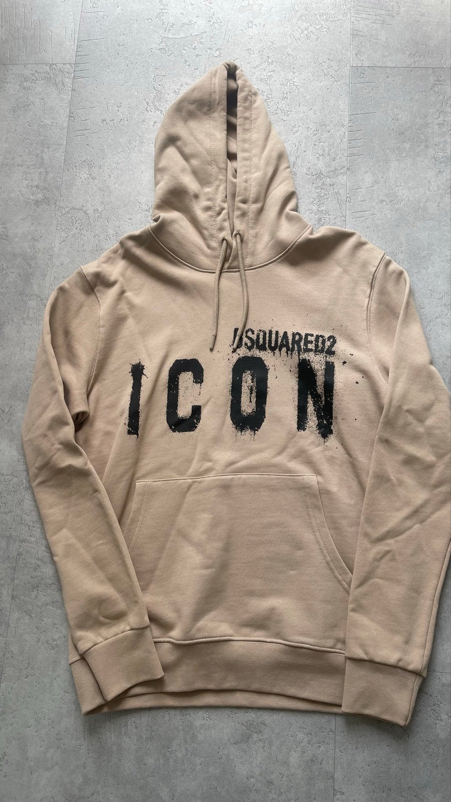 Dsquared2 Icon Hoodie - Beige - Maat S, Ophalen, Zo goed als nieuw, Maat 46 (S) of kleiner, Beige
