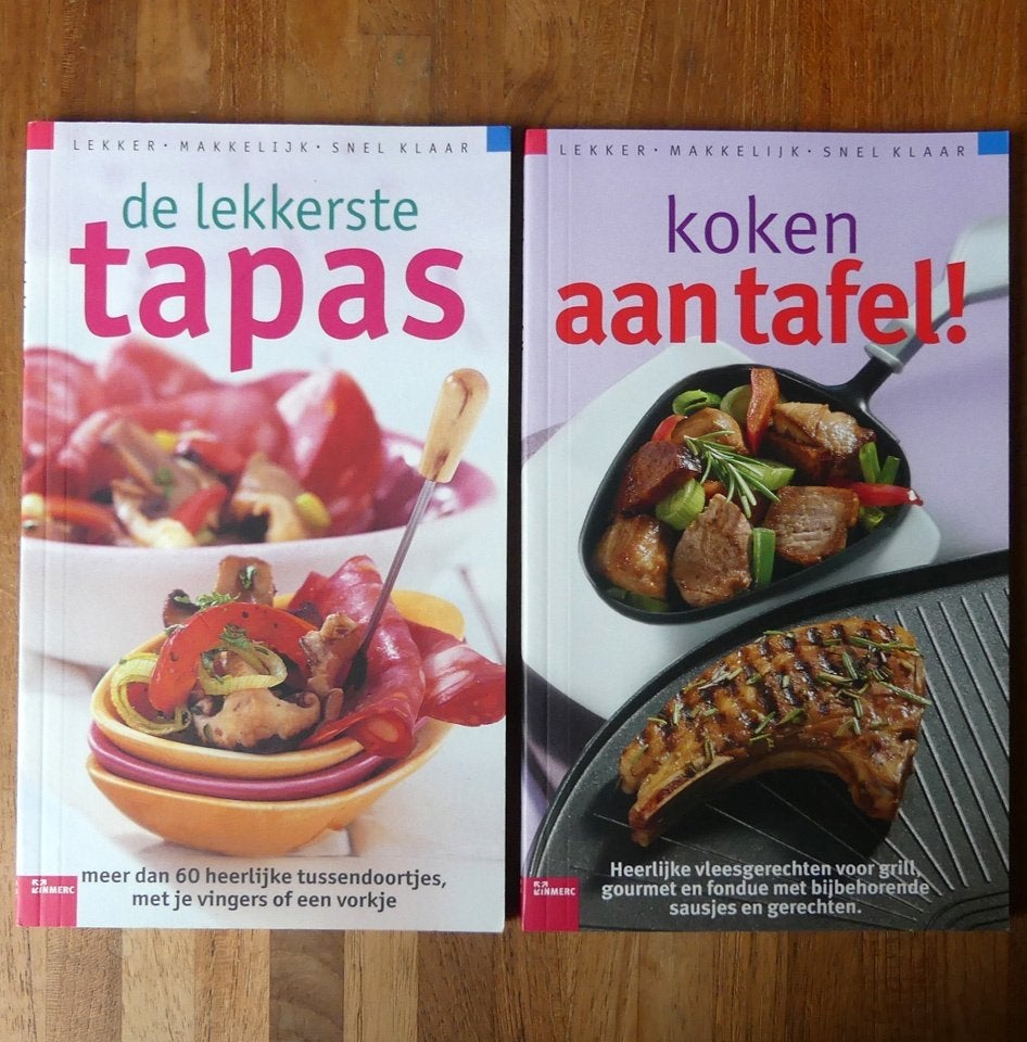 De lekkerste tapas en Koken aan tafel! Kookboekjes, Ophalen of Verzenden, Zo goed als nieuw, Corry Duquesnoy