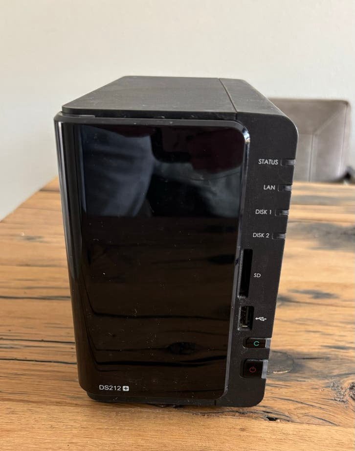 Synology DS212+ NAS - Opslagserver, Ophalen of Verzenden, Gebruikt
