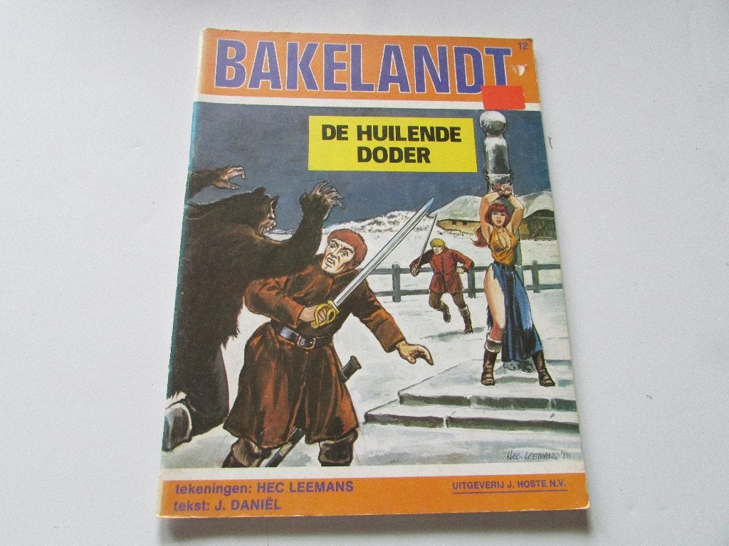 BAKELANDT ; DE HUILENDE DODER, Gelezen, Eén stripboek, Hec Leemans, Ophalen of Verzenden