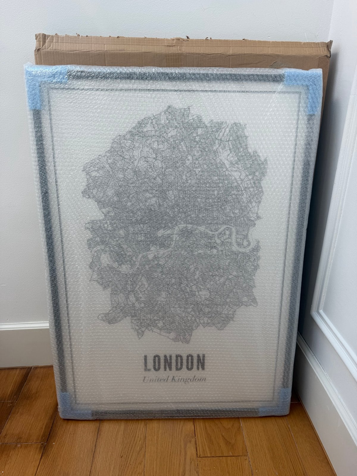 Wijck poster London met zwarte lijst, Nieuw, Ophalen of Verzenden, Print, 75 – 100