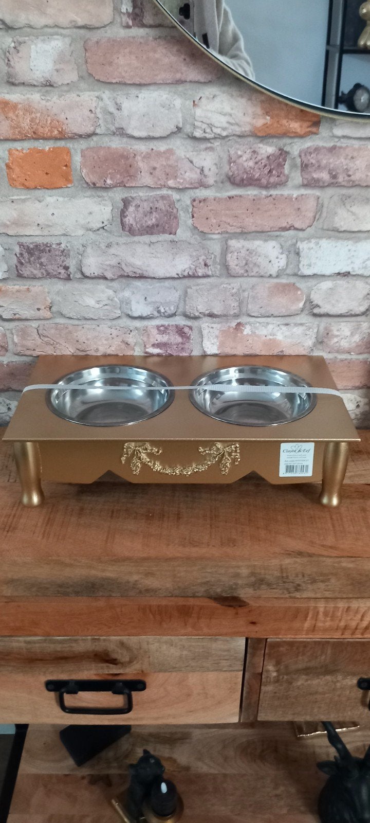 Clayre&Eef:Grote 41cm Hond/Kat Voerbakken♥️NIEUW♥️, Dieren en Toebehoren, 1446dt, Nieuw, Ophalen of Verzenden, Clayre en eef