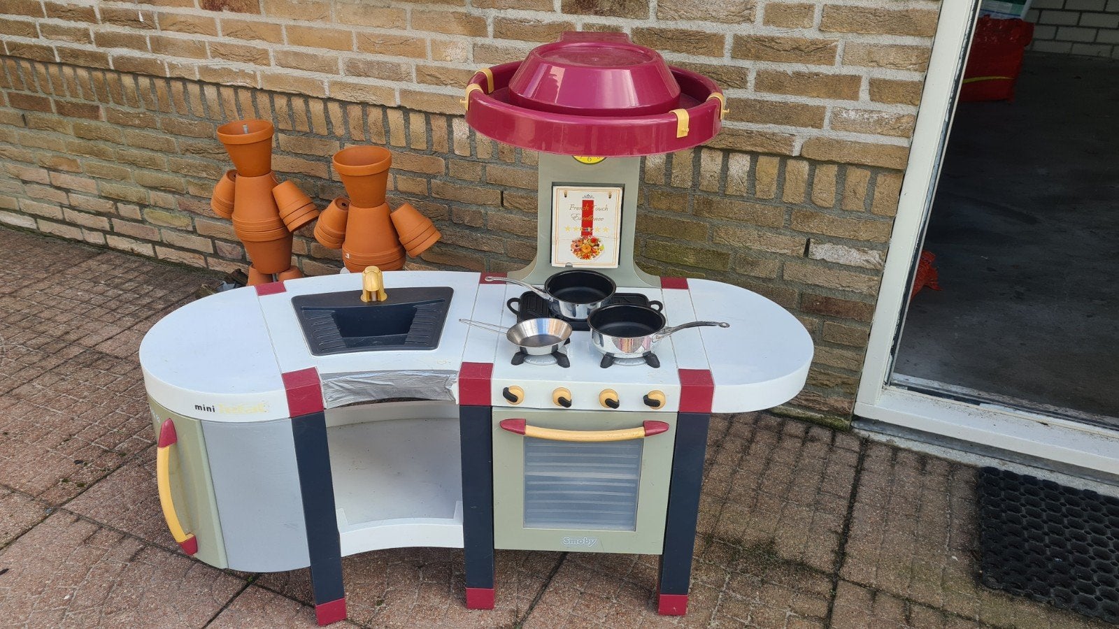 Speel keuken met pannen en veel 5accessoires, Ophalen, 2 zitplaatsen