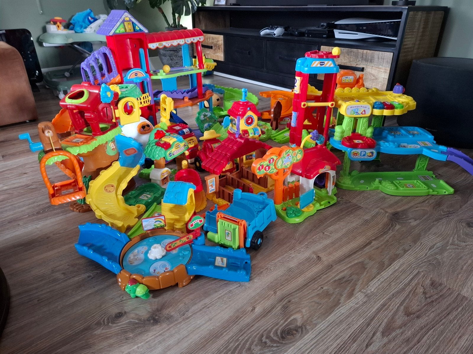 Grote VTech Zoef Zoef Dieren en Toet Toet Auto's collectie, Ophalen, Gebruikt, Ontdekken, Met licht