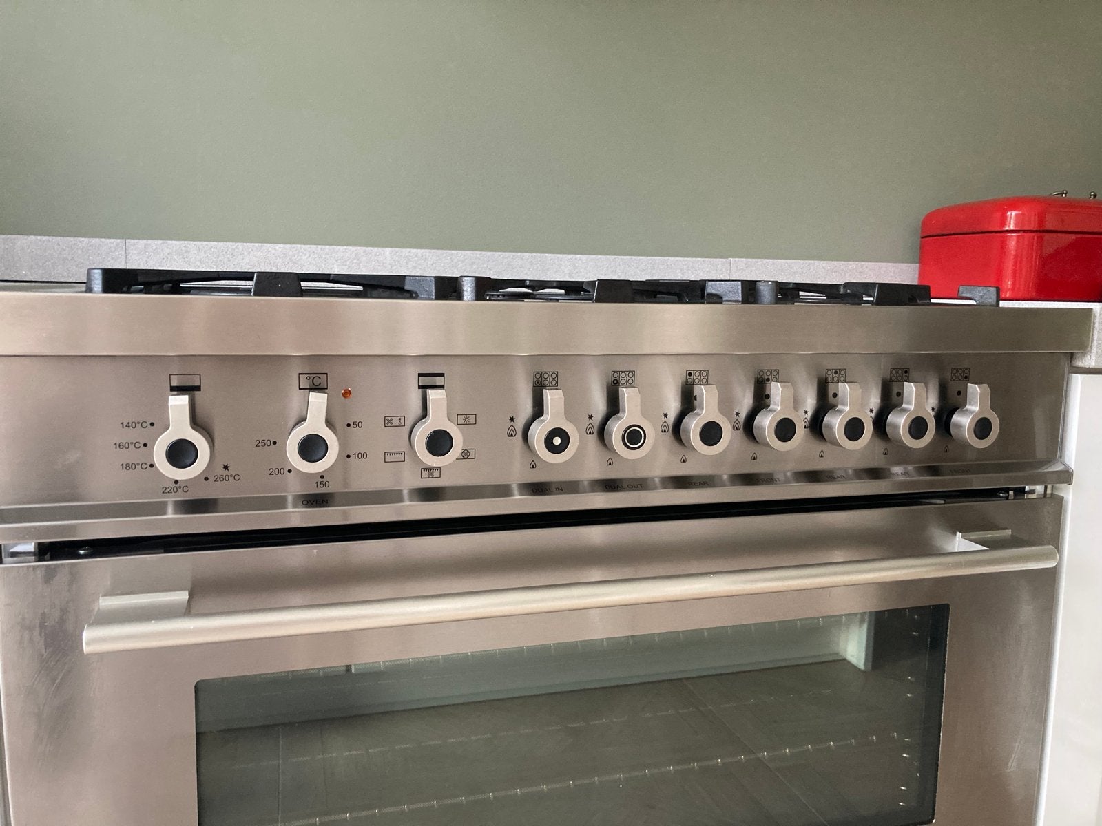 Bertazzoni Fornuis met Gasfornuis en Oven - RVS, Ophalen, Gebruikt, Hete lucht, 60 cm of meer