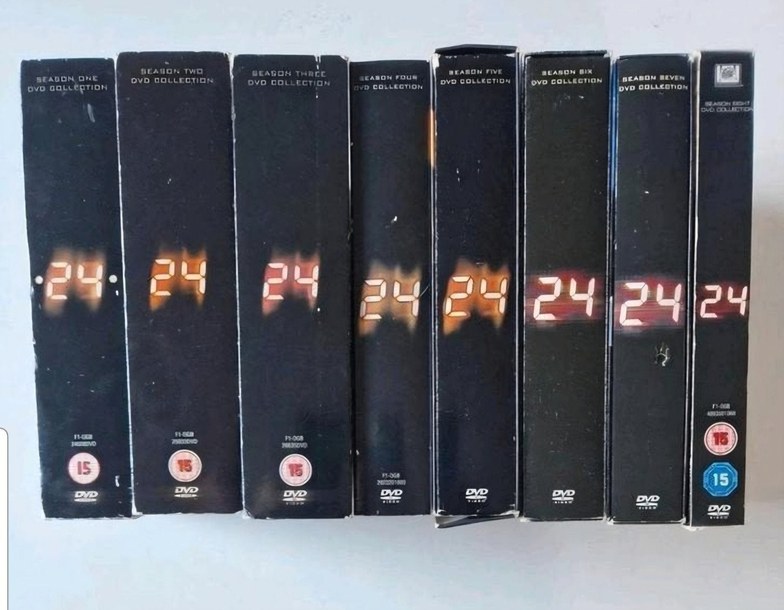 24 DVD Boxset Seizoen 1-8 - Kiefer Sutherland, Vanaf 16 jaar, Ophalen of Verzenden, Gebruikt, Actie en Avontuur