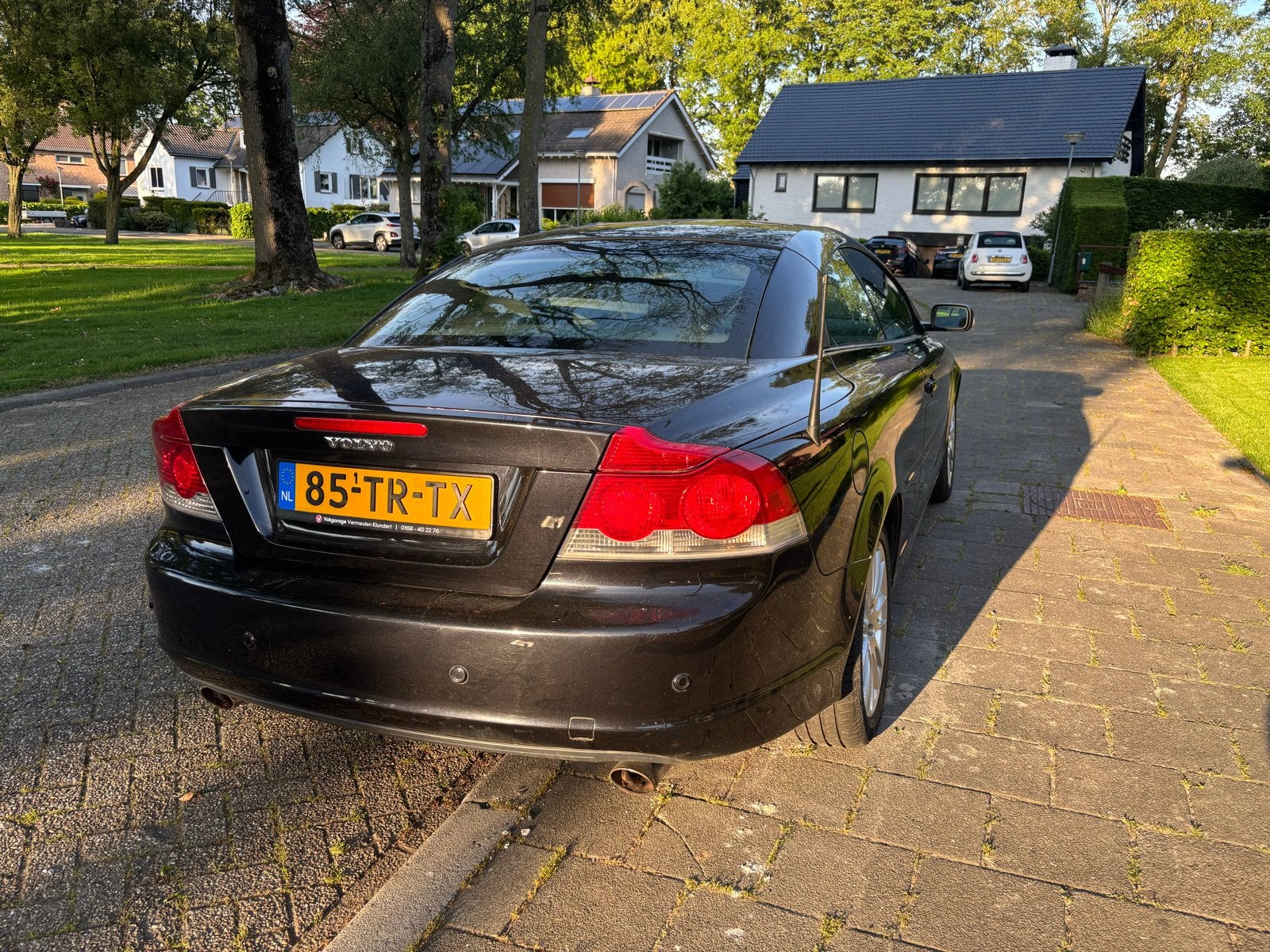 Volvo C70 2.5 T5 2007 Zwart org nl, Auto's, Volvo, Voorwielaandrijving, C70, Zwart, Cabriolet