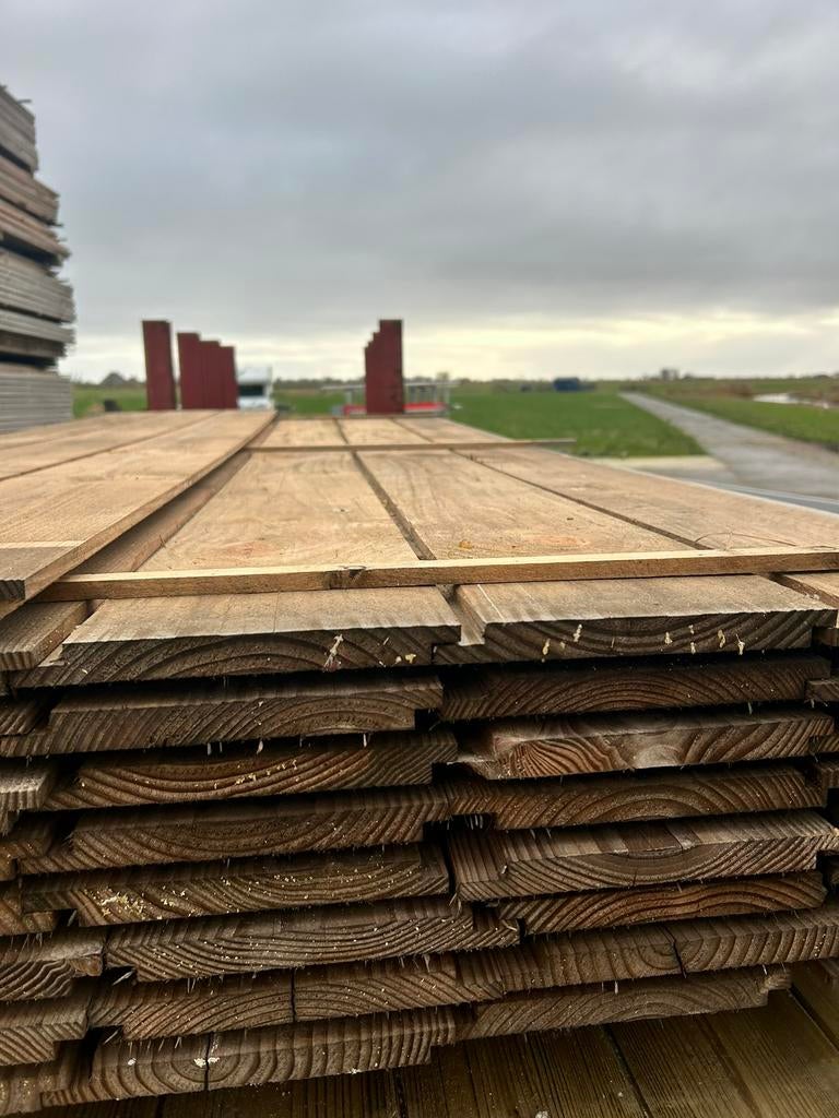 douglas sponningrabat dakbeschot 18x195 mm, Planken, Nieuw, Ophalen of Verzenden, Hardhout