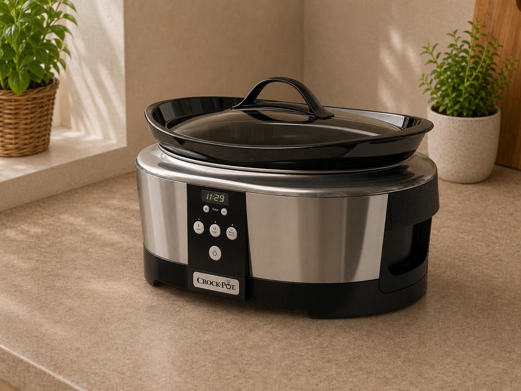 CROCKPOT CR605 Slow Cooker, Ophalen, Timer, Zo goed als nieuw