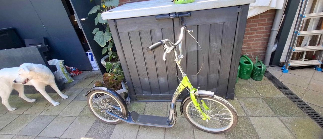 Loekie Tribalbird Kinderstep met Grote Luchtbanden, Fietsen en Brommers, Ophalen of Verzenden, Zo goed als nieuw, Gewone step