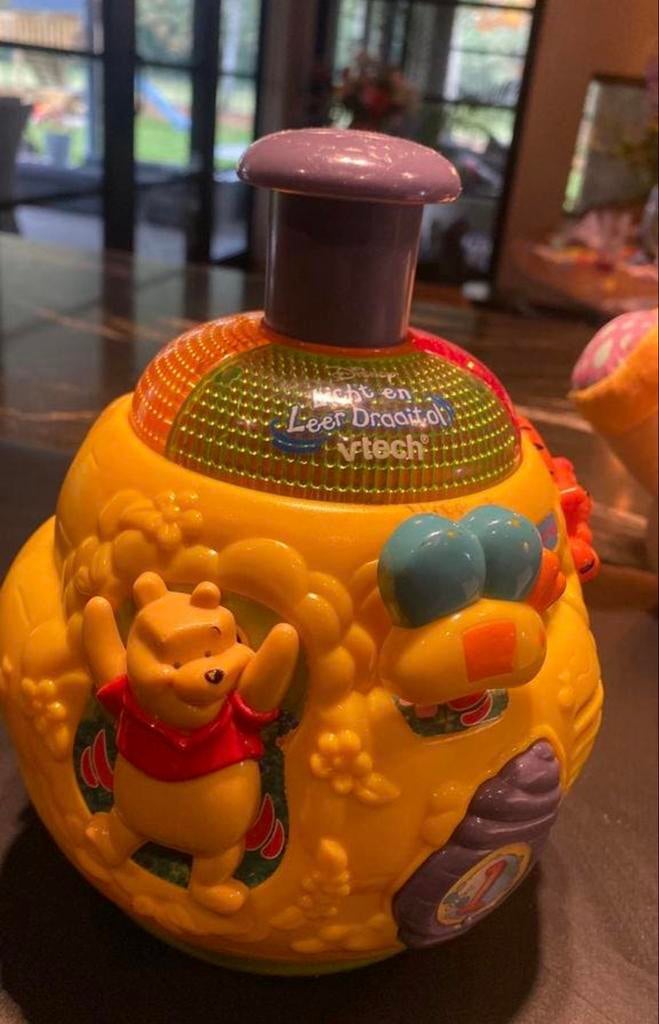 VTech Licht en Leer Draaitol Winnie de Poeh te koop, Ophalen, Gebruikt, Overige typen, Met licht
