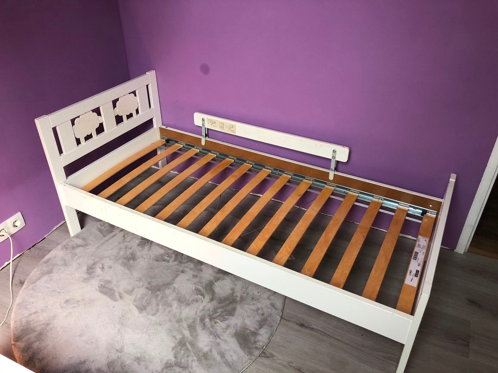 IKEA kinderbed/peuterbed (zonder matras) - nette staat, Ophalen, Gebruikt, 70 tot 85 cm, Lattenbodem