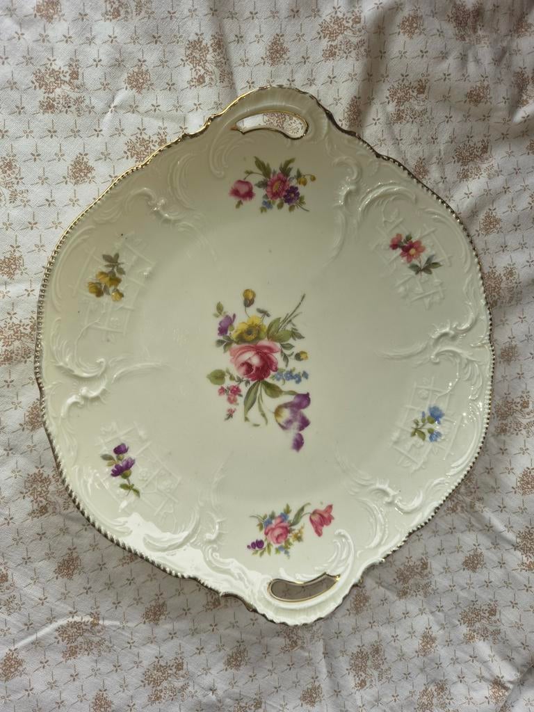 Rosenthal Sanssouci serveerschaal met bloemendecor, Ophalen of Verzenden