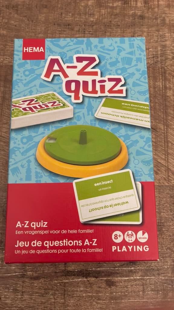 Spel A-Z quiz, Ophalen, Zo goed als nieuw
