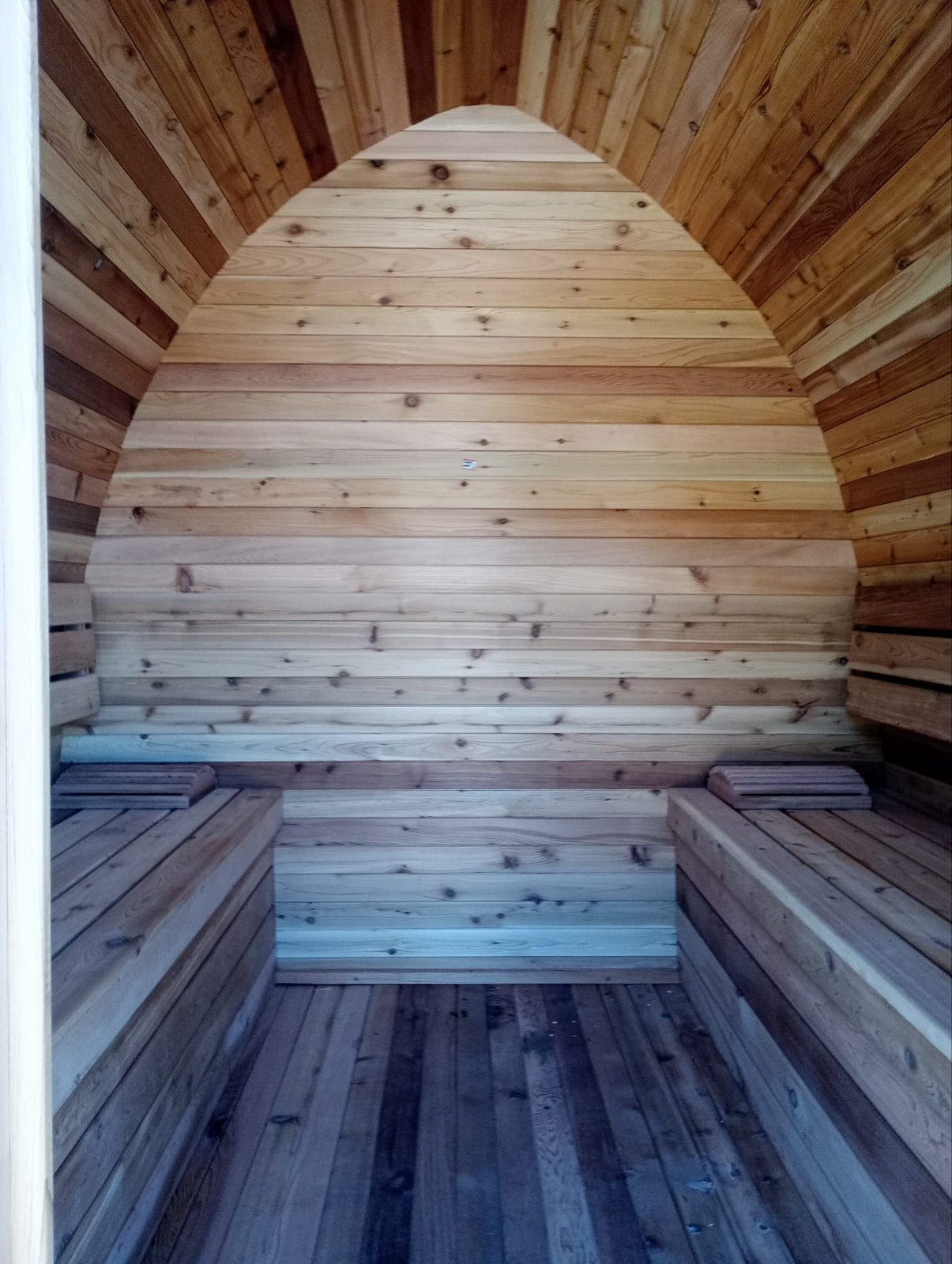 Podsauna red cedar met designdak, Ophalen, Fins of Traditioneel, Wellnessandgarden, Nieuw