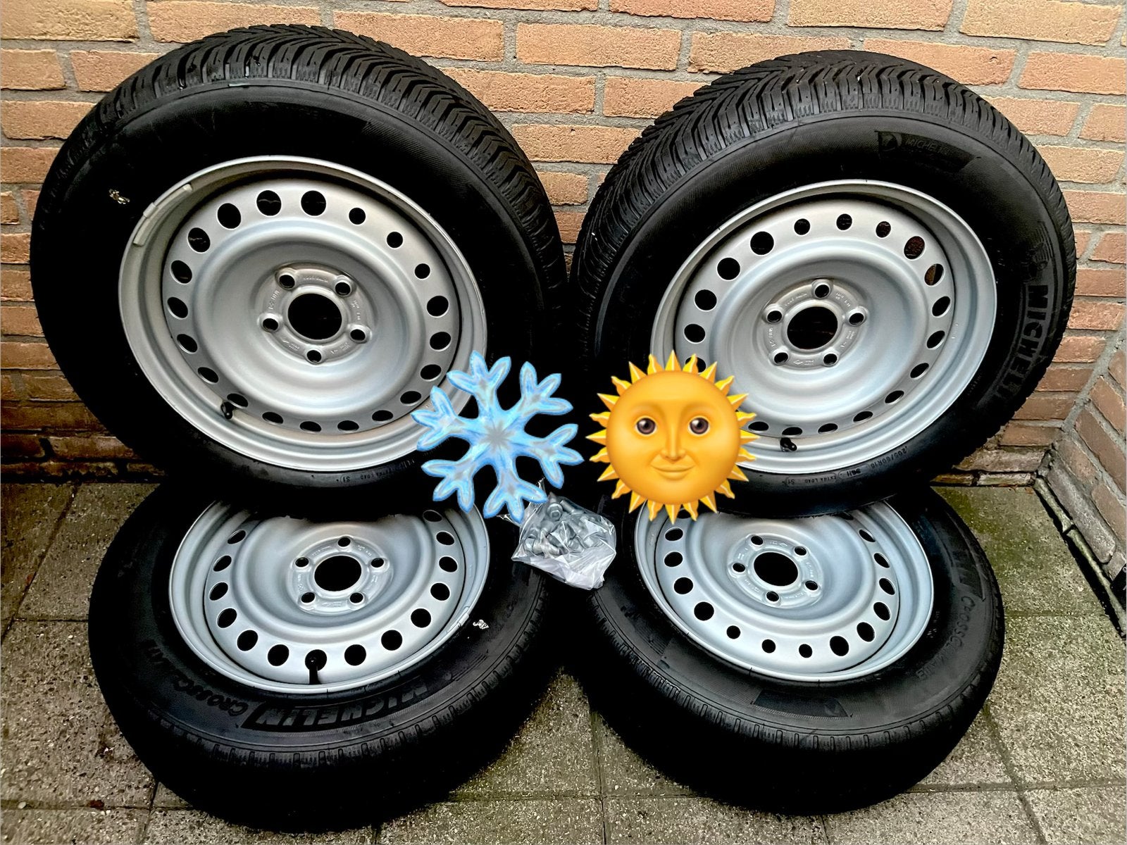 NIEUWE  Michelin 4season Mercedes Citan Renault kangoo Tpms, Bestelwagen, 16 inch, Banden en Velgen, Nieuw