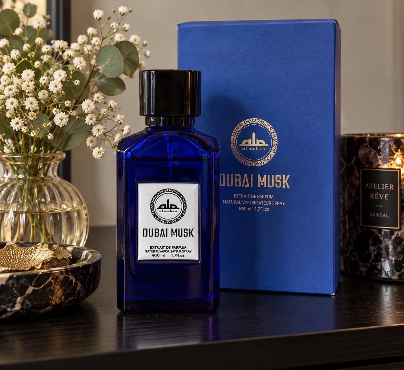 Al Ambra Dubai Musk Extrait de Parfum 50 ml + doos, Ophalen of Verzenden, Zo goed als nieuw