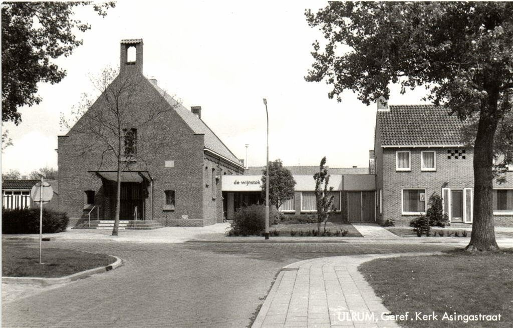 Ulrum, Geref. Kerk Asingastraat - ongelopen, Verzamelen, Ophalen of Verzenden, 1960 tot 1980, Ongelopen, Groningen