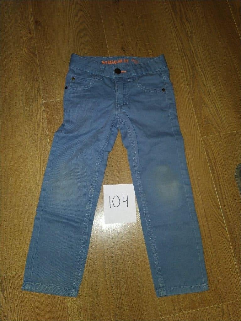 Broek hema 104 grijsblauw, Ophalen of Verzenden, Gebruikt, Jongen of Meisje, Broek