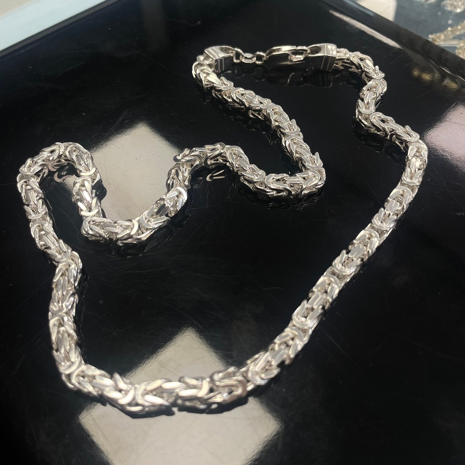 zilveren koningsketting, Sieraden, Tassen en Uiterlijk, Ophalen of Verzenden, Nieuw, Zilver, Zilver
