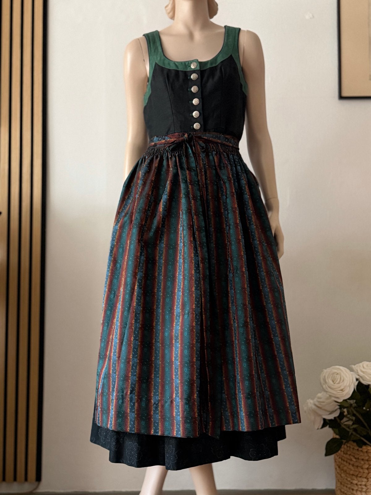 Originele Tostmann Trachten Dirndl - Maat 36, Zwart, Ophalen of Verzenden, Zo goed als nieuw, Maat 36 (S)