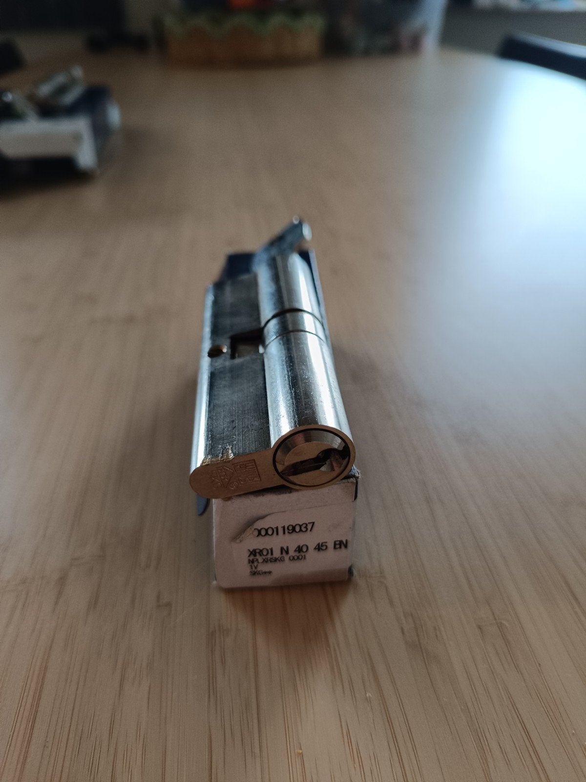 NEMEF Veiligheidscilinder - Nieuw in verpakking, Doe-het-zelf en Verbouw, Ophalen of Verzenden, Nieuw, Rvs, Slot