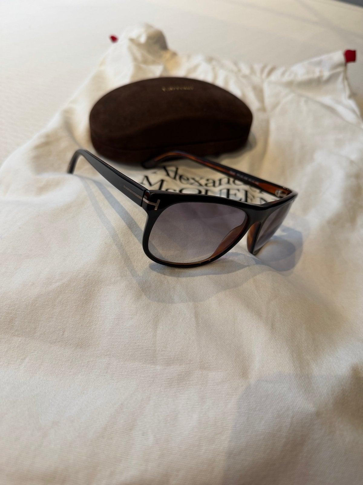Tom Ford Zonnebril Olivier, Overige merken, Zonnebril, Zwart, Ophalen of Verzenden