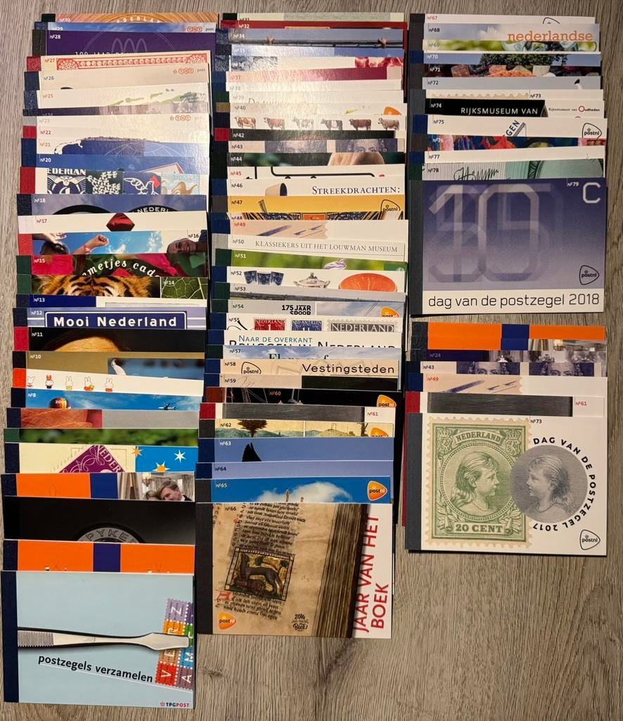 Nederland 2003-2018 prestigeboekjes 1-79 nominaal €967,57, Ophalen of Verzenden, Nederland