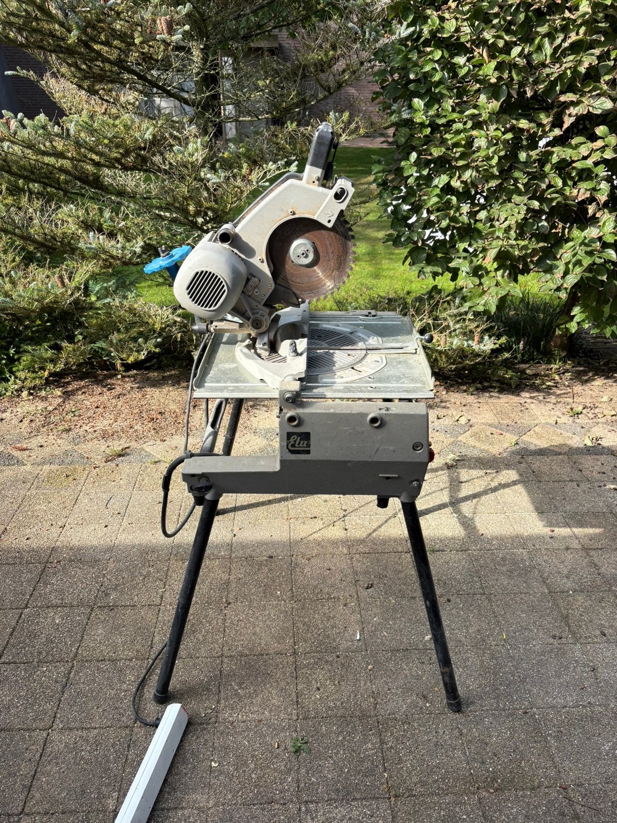 ELU TGS 173 A6 combinatiezaag – afkortzaag & tafelzaag, Ophalen, 70 mm of meer, Zo goed als nieuw, Afkortzaag