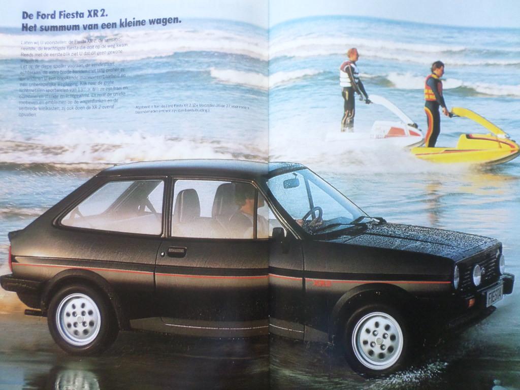 Ford Fiesta & XR2 Brochure, Ophalen of Verzenden, Zo goed als nieuw, Ford