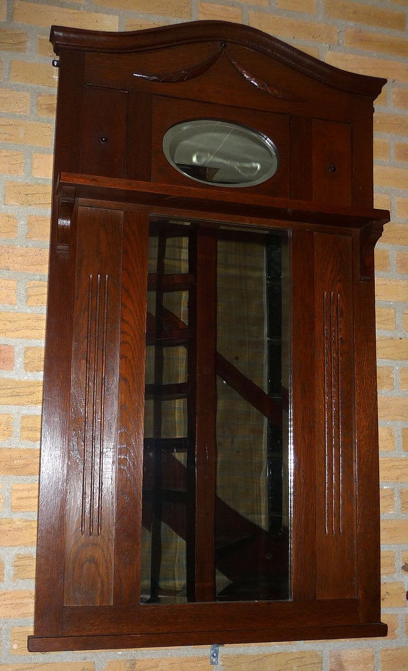 Fraaie antieke spiegel, Ophalen of Verzenden
