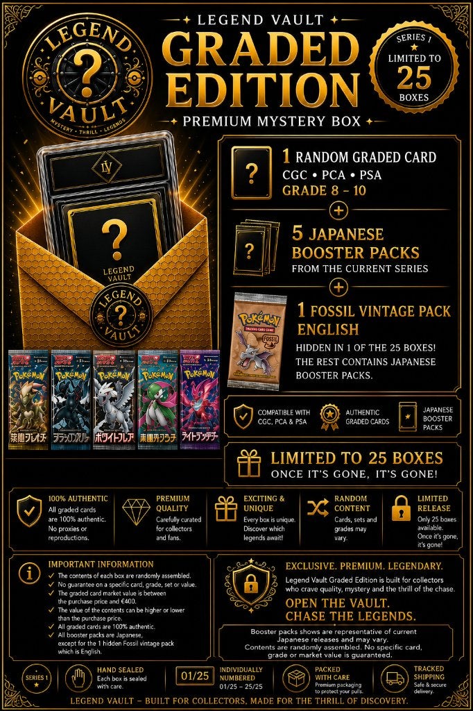 Legend Vault – Graded Edition | Limited Series 1 (25 Boxes)