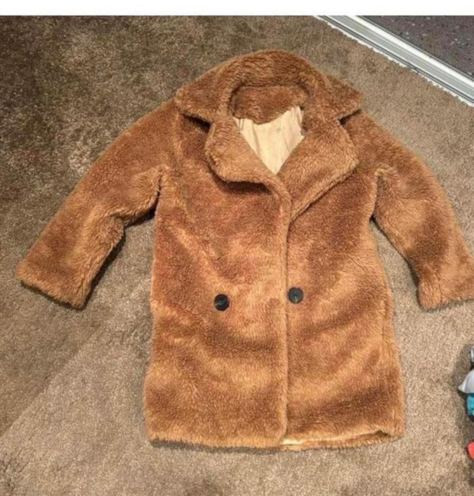 Teddy jas bruin maat 110 winterjas, Kinderen en Baby's, Kinderkleding | Maat 110, Ophalen of Verzenden, Zo goed als nieuw, Jongen of Meisje